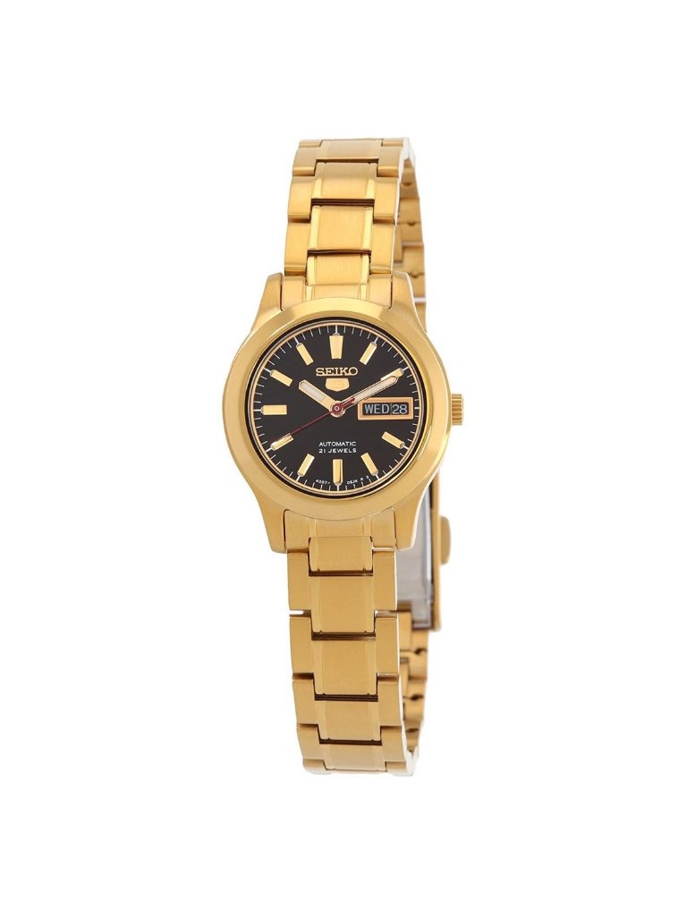 Nwt Seiko 5 Automatic Black Dial Ladies Watch